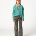 PANTALÓN GRIS BOLSILLOS COSTURAS
