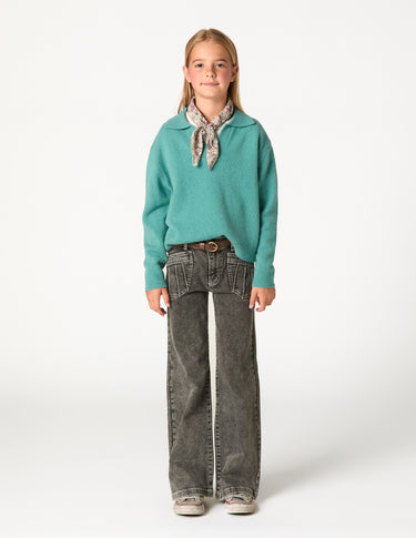 GREY PANTS POCKETS SEAMS