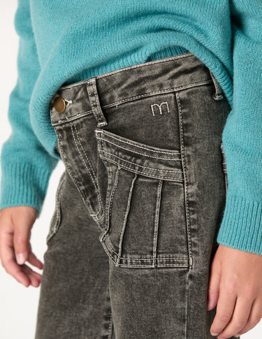 GREY PANTS POCKETS SEAMS