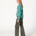PANTALÓN GRIS BOLSILLOS COSTURAS