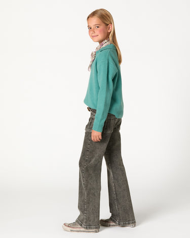 PANTALÓN GRIS BOLSILLOS COSTURAS
