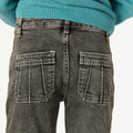 PANTALÓN GRIS BOLSILLOS COSTURAS