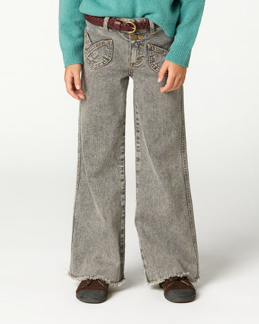 GRAY CROSSED POCKET TROUSERS