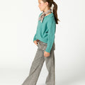 GRAY CROSSED POCKET TROUSERS