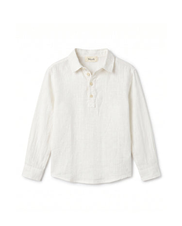 WHITE LINEN SHIRT