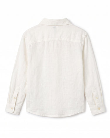 WHITE LINEN SHIRT
