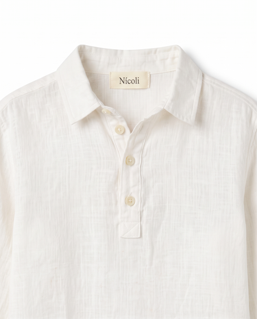 WHITE LINEN SHIRT