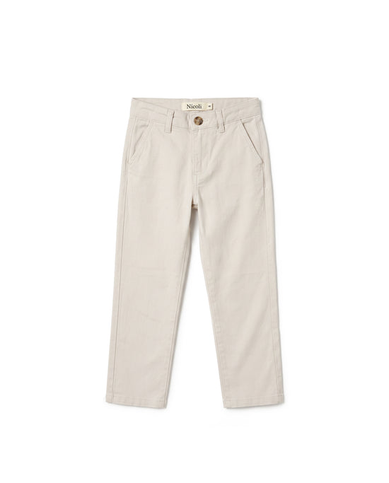 LONG SAND CHINO TROUSERS