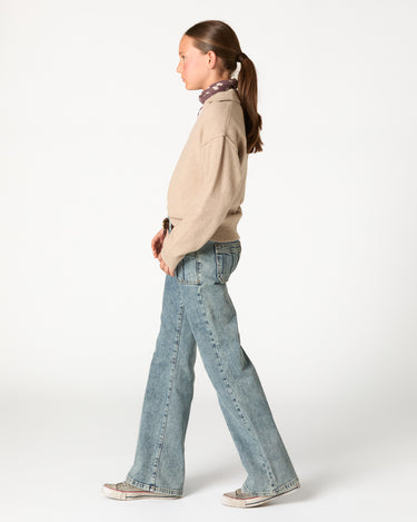 PANTALÓN AZUL BOLSILLOS COSTURAS