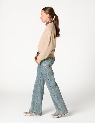 PANTALÓN AZUL BOLSILLOS COSTURAS