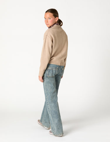 PANTALÓN AZUL BOLSILLOS COSTURAS