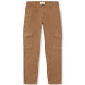 KHAKI LONG CARGO TROUSERS