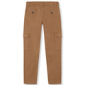 KHAKI LONG CARGO TROUSERS