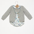 CHAQUETA GRIS CLARO
