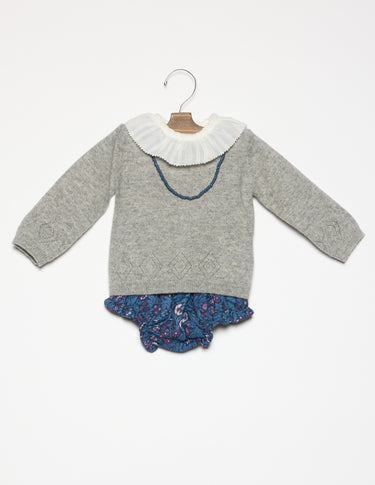LIGHT GREY JUMPER