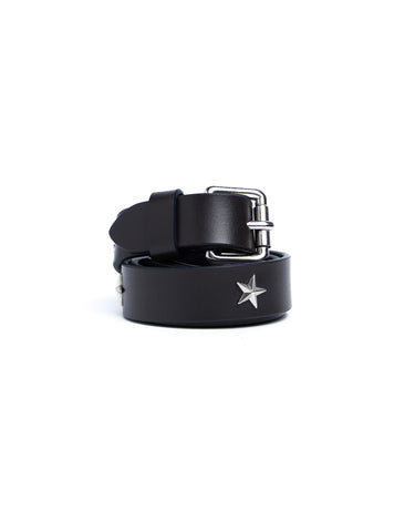 BLACK BELT WITH SILVER STARS