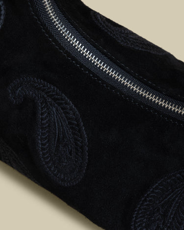 PAISLEY SMOKE SUEDE BAG