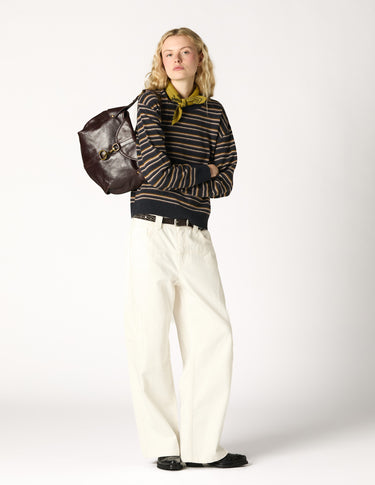 BROWN FLAP BAG
