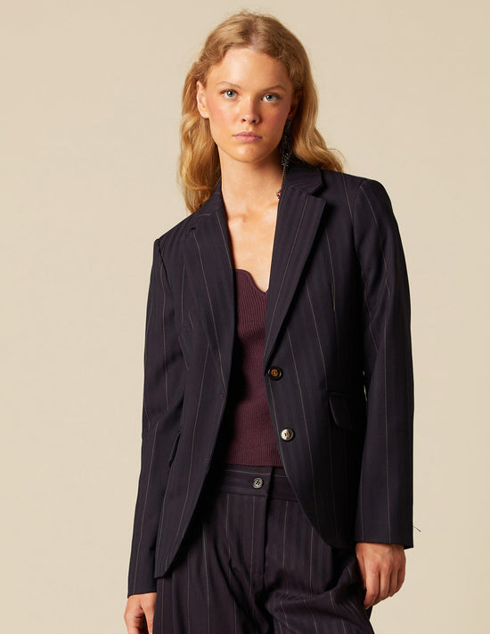 MULBERRY STRIPE BLAZER