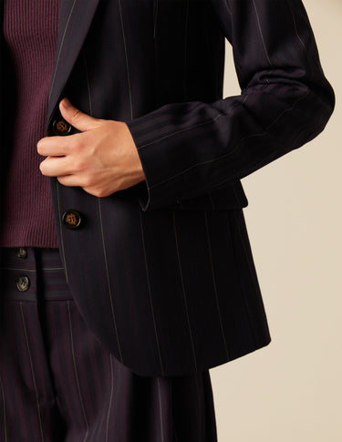 MULBERRY STRIPE BLAZER