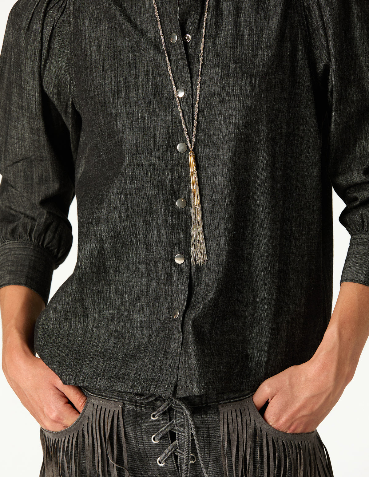 CAMISA VAQUERA NEGRA
