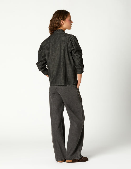 CAMISA VAQUERA NEGRA