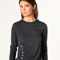 CAMISETA BOTONES LATERALES SMOKE