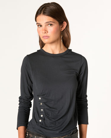 CAMISETA BOTONES LATERALES SMOKE