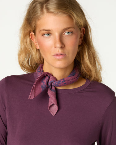 SIDE BUTTON T-SHIRT AMETHYST