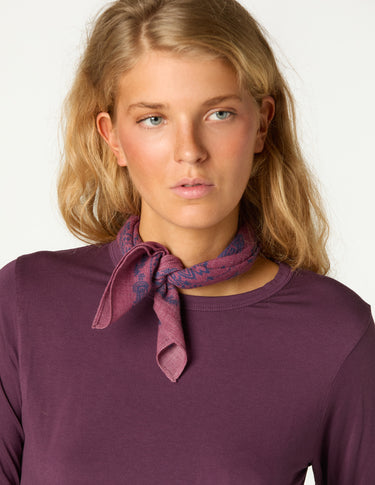 SIDE BUTTON T-SHIRT AMETHYST