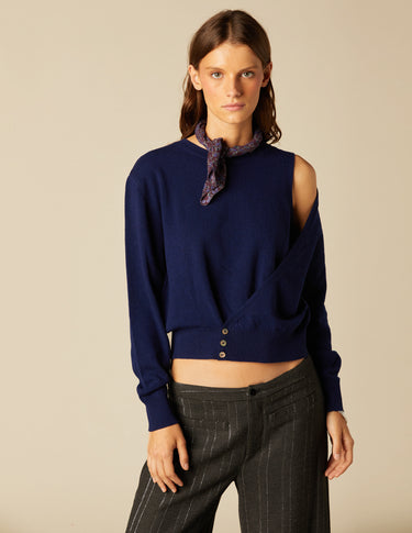 ELECTRIC BLUE OPEN CARDIGAN
