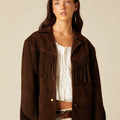 SUEDE FRINGED JACKET