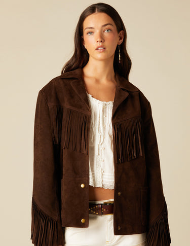 SUEDE FRINGED JACKET