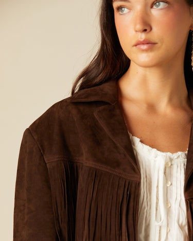 SUEDE FRINGED JACKET