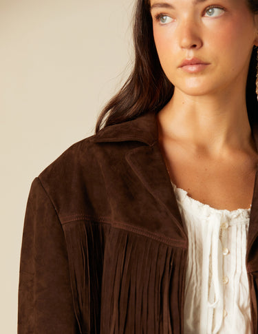 SUEDE FRINGED JACKET