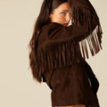 SUEDE FRINGED JACKET