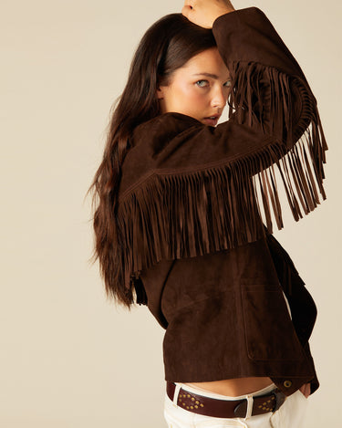 SUEDE FRINGED JACKET