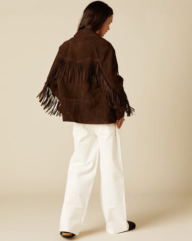 SUEDE FRINGED JACKET