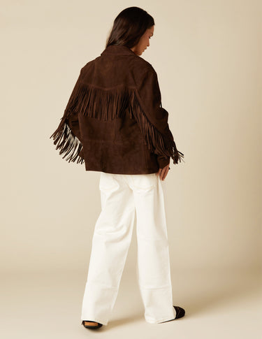 SUEDE FRINGED JACKET