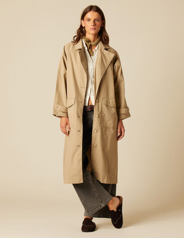 SAND TWILL COAT