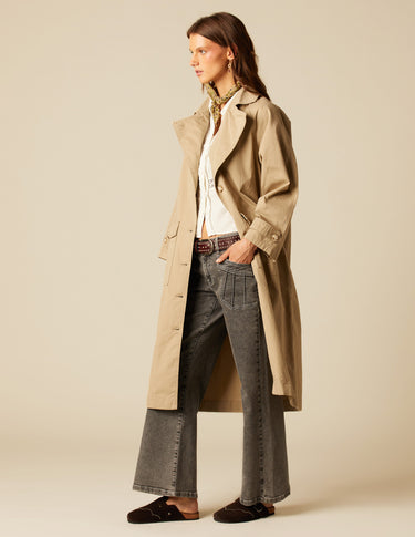 SAND TWILL COAT