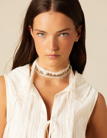 RAW LACE TOP TIES