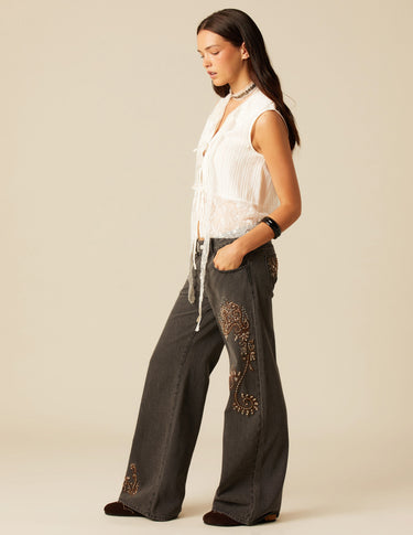 RAW LACE TOP TIES