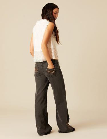 RAW LACE TOP TIES