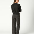 DENIM STUD BELT LOOP ANTHRACITE