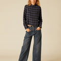 DENIM BOTONES CINTURILLA AZUL