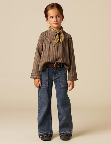 BROWN STRIPED SHIRT