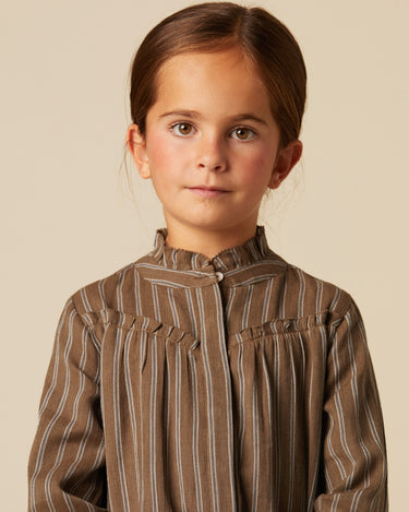 CAMISA RAYA MARRÓN