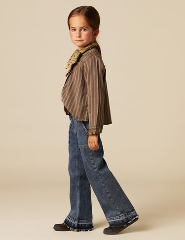 BROWN STRIPED SHIRT