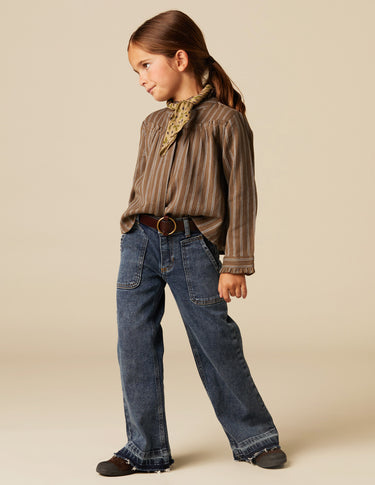 BROWN STRIPED SHIRT